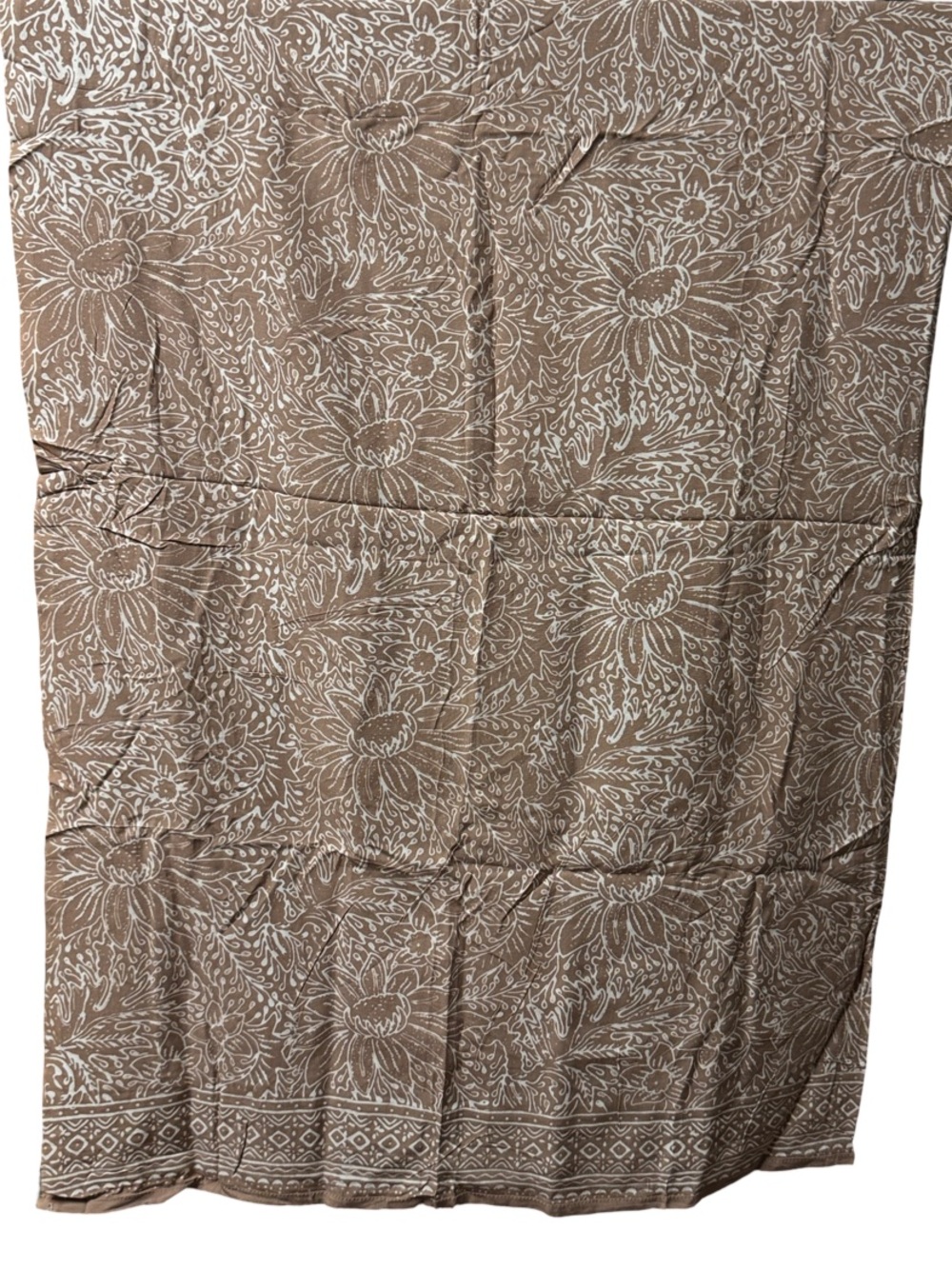 Brown Floral Bali Wrap Sarong NEW - Picture 9 of 9